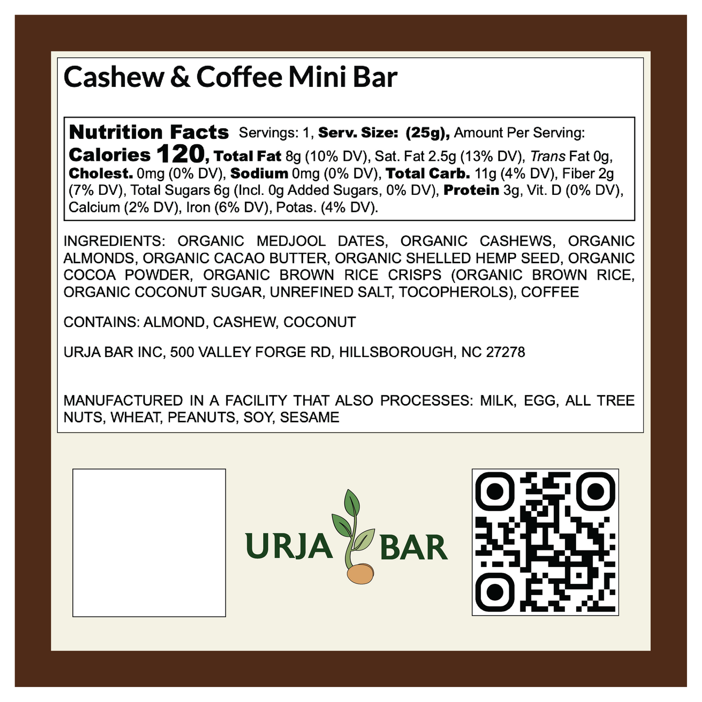 Cashew and Coffee Bar