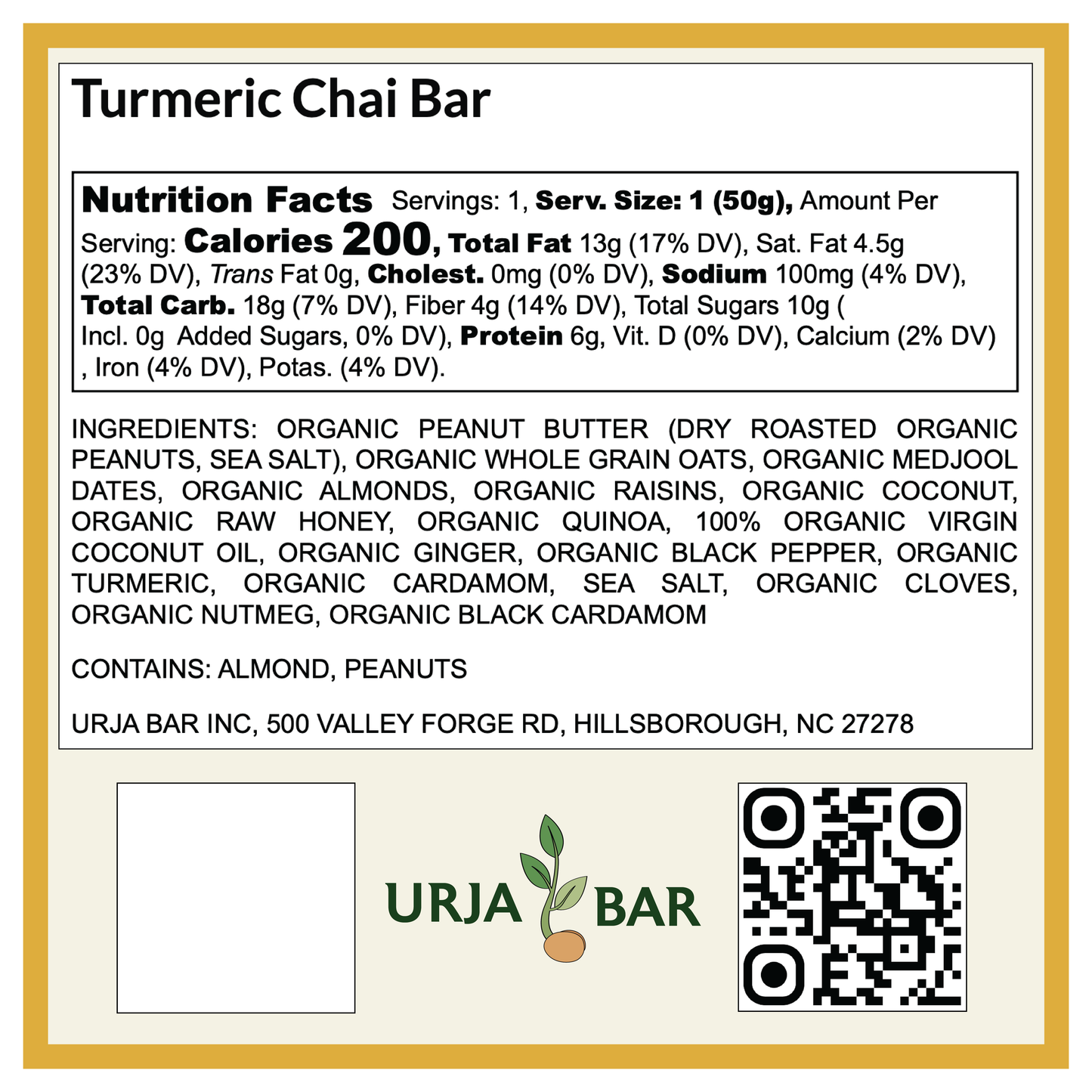Turmeric Chai Bar